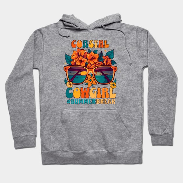 Coastal Cowgirl Summer Break Hoodie by Contentarama